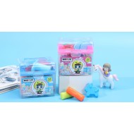 طين صلصال 16 لون + ادوات سطل صغير مستطيل